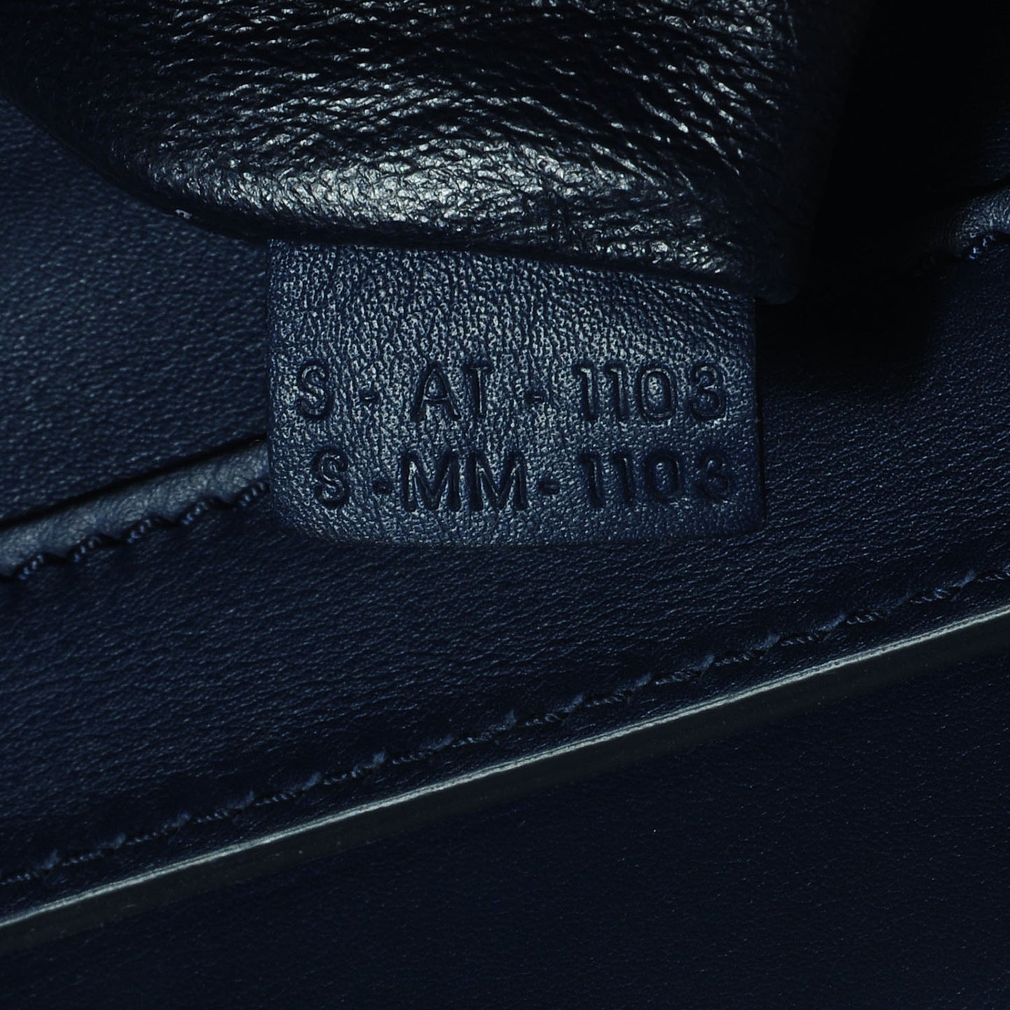 Smooth Calfskin Mini Luggage Ink Blue