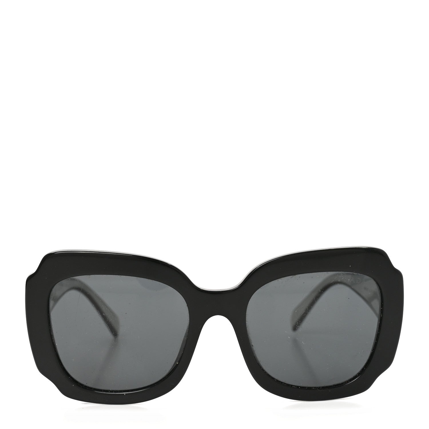 Prada Acetate Square Sunglasses SPR 16Y White Dark Grey 2 of 7