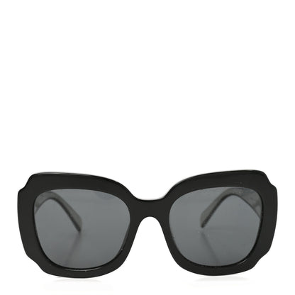 Prada Acetate Square Sunglasses SPR 16Y White Dark Grey 2 of 7