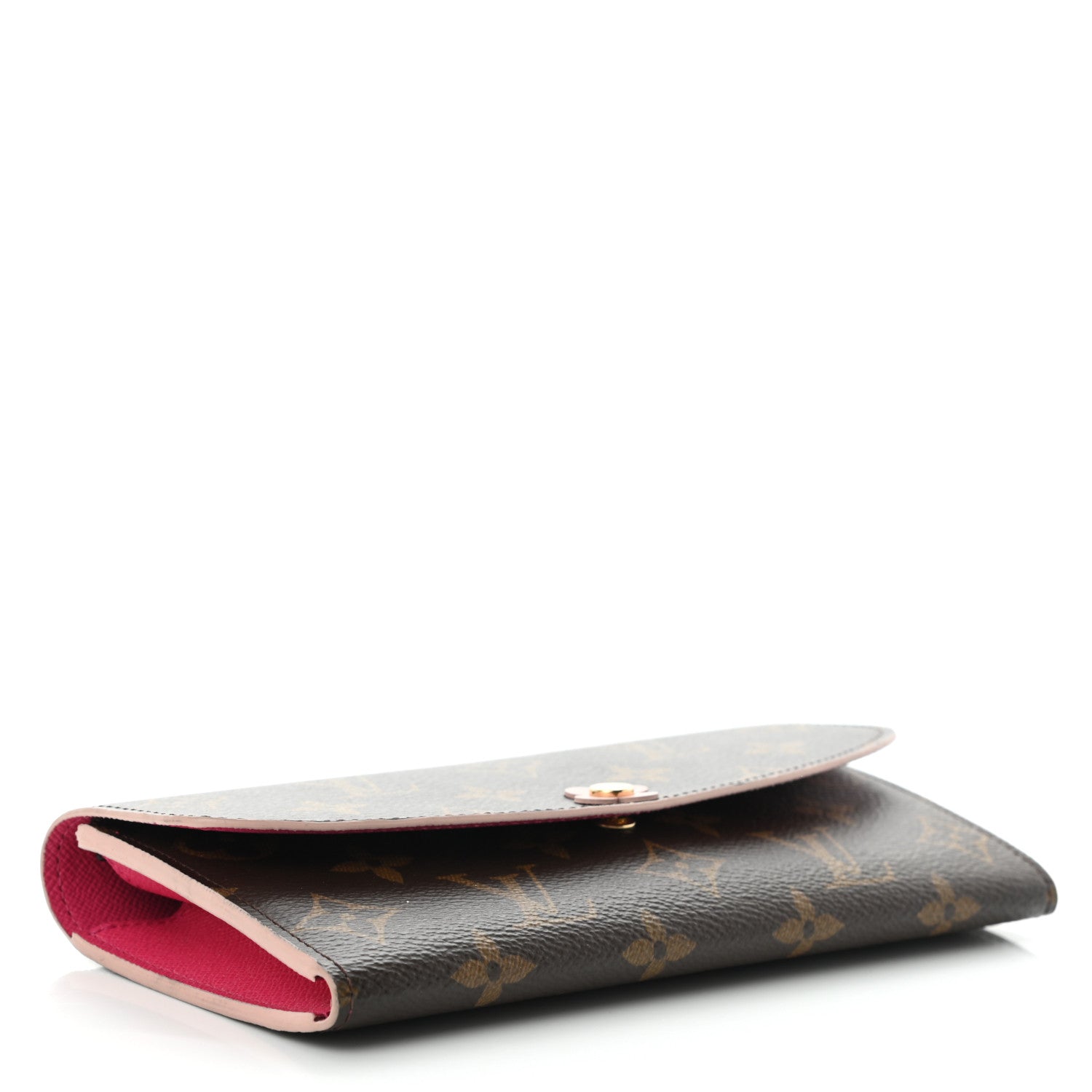 Louis Vuitton Monogram Bloom Flower Emilie Wallet Fuchsia 4 of 9