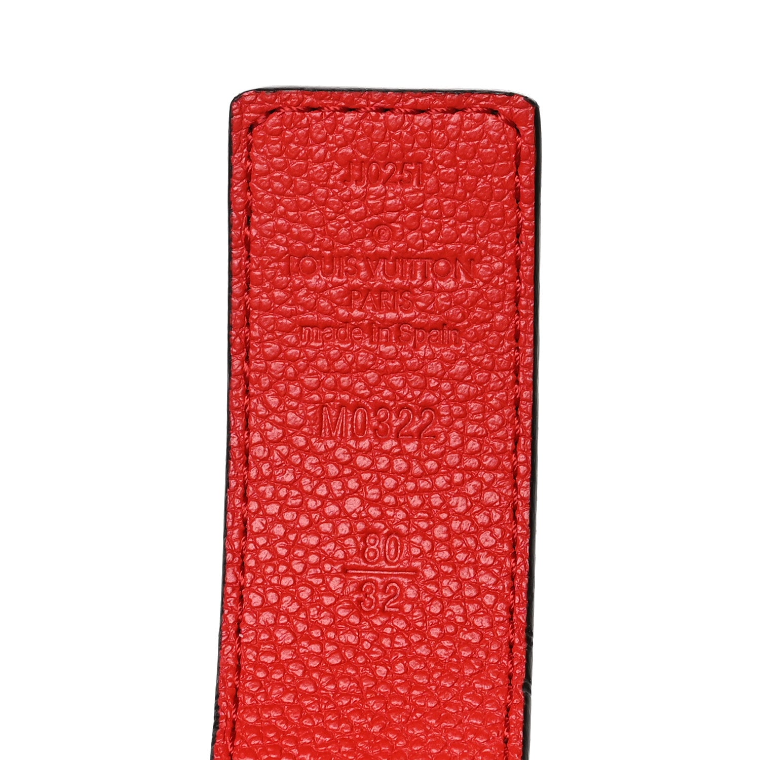 Louis Vuitton Monogram 30mm LV Initiales Reversible Belt 80 32 Coquelicot 3 of 5