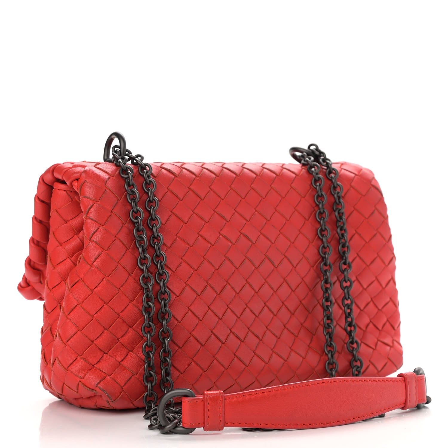 Bottega Veneta Nappa Intrecciato Baby Olimpia Shoulder Bag Vesuvio 3 of 9