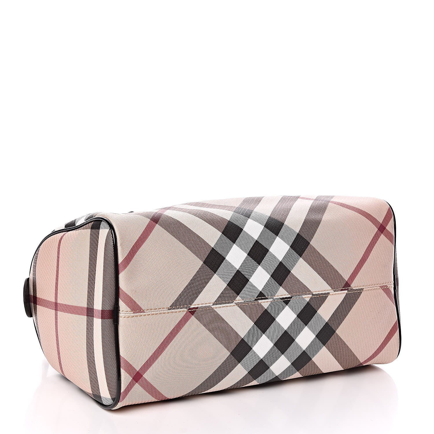 Burberry Supernova Check Small Chester Bowling Bag Black 4 of 9