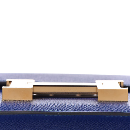 Hermes Epsom Horseshoe Constance 24 Bleu Electric Bleu Paon 12 of 25