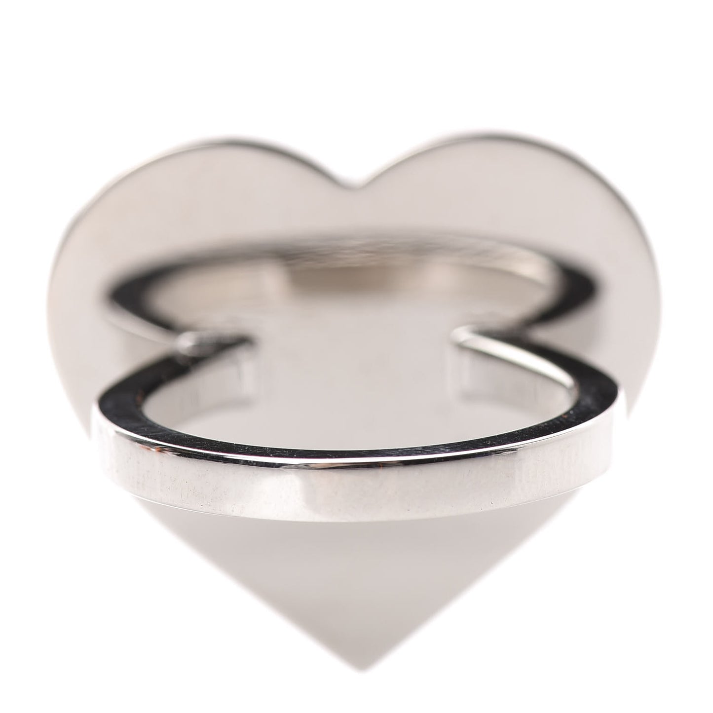 Palladium Coeur Scarf Ring Black