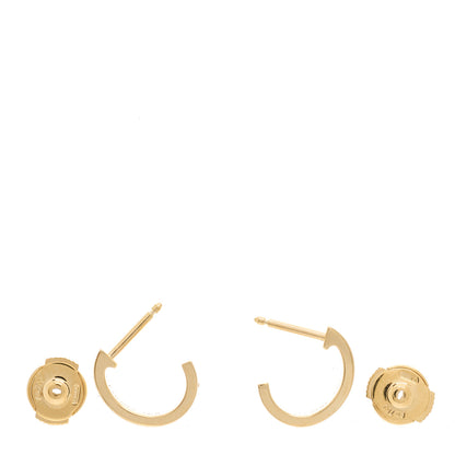 Cartier 18K Yellow Gold Small LOVE Hoop Earrings 3 of 5