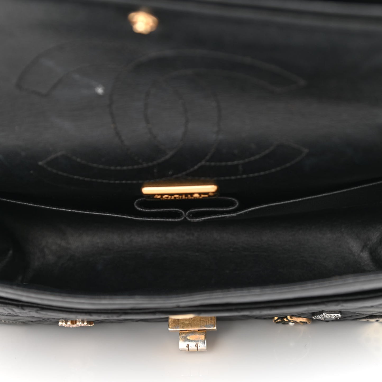 Aged Calfskin Quilted Casino 2.55 Reissue 225 Flap Black
