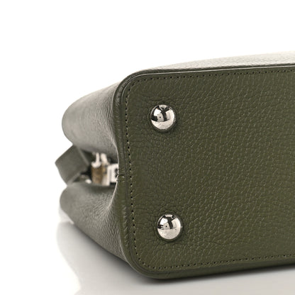 Louis Vuitton Taurillon Snakeskin Capucines PM Khaki 7 of 8