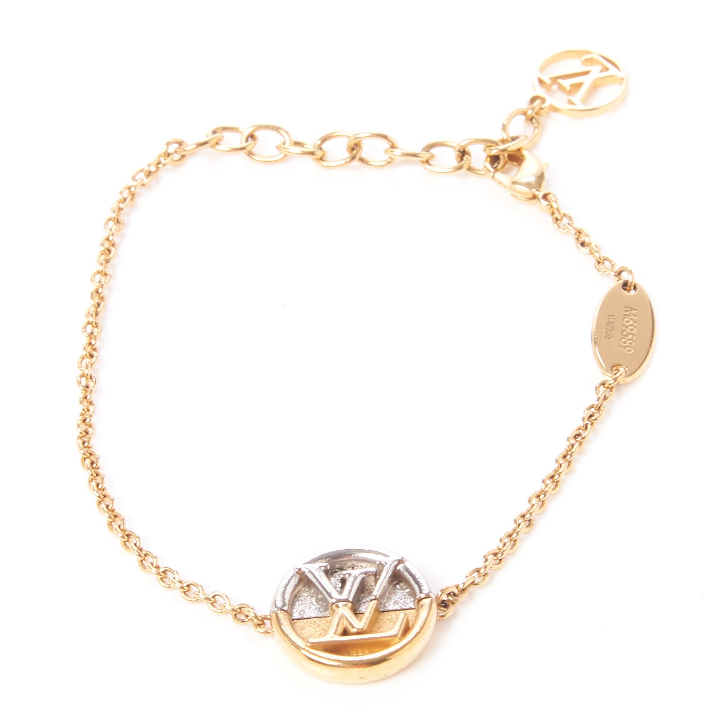 Metal L To V Bracelet Gold Silver