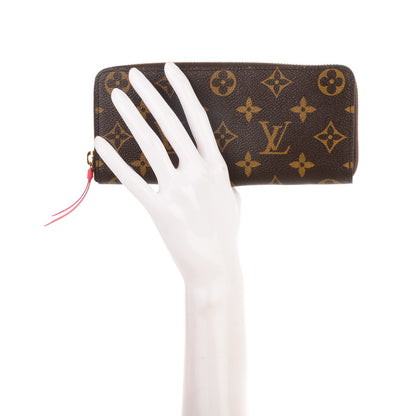 Louis Vuitton Monogram Clemence Wallet Fuchsia 2 of 7