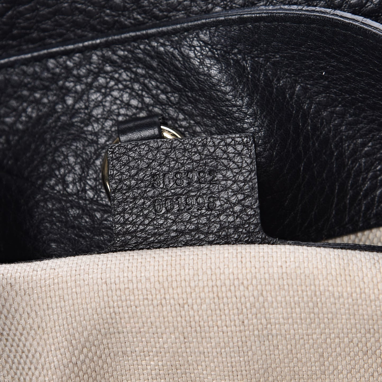Pebbled Calfskin Medium Soho Chain Shoulder Bag Black