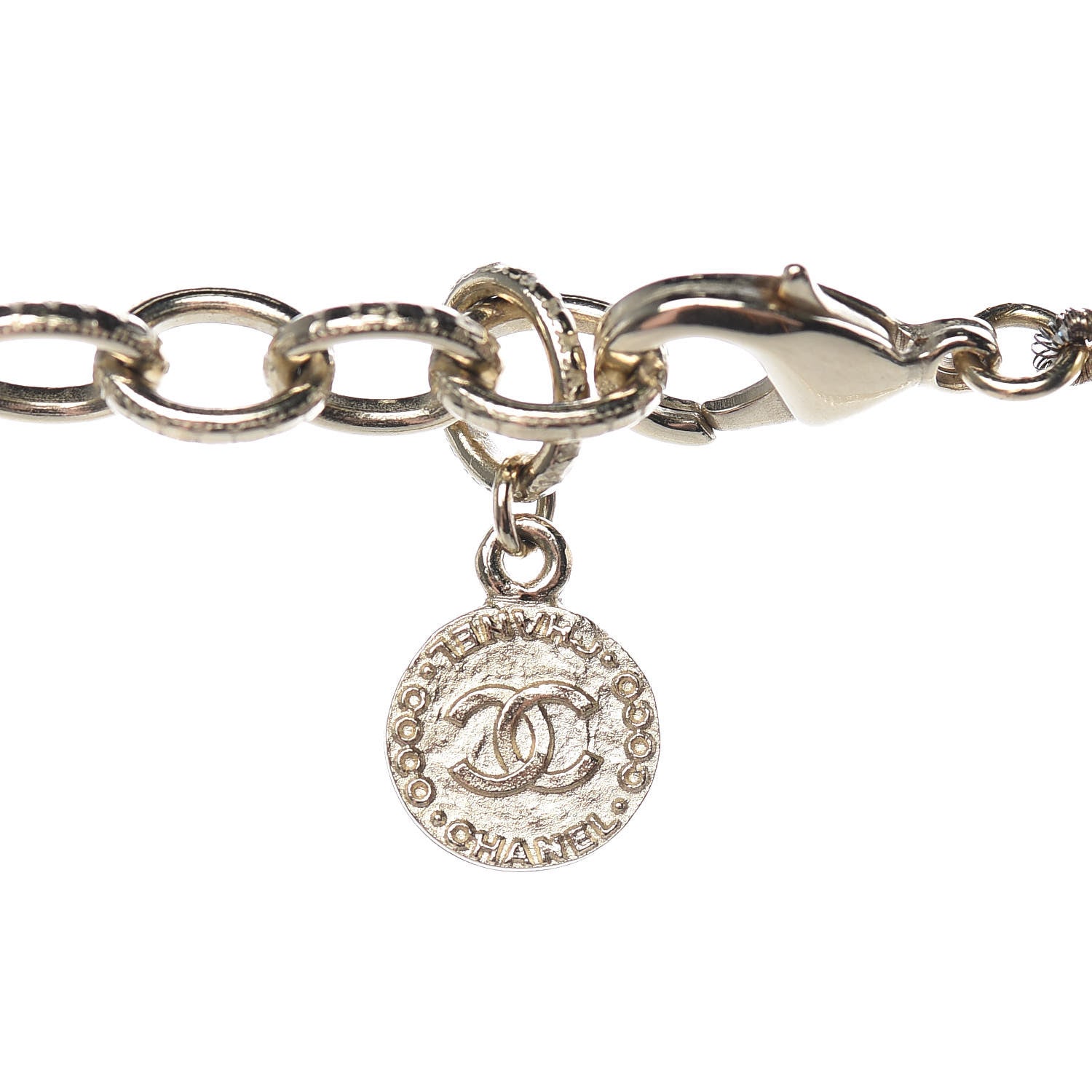 Chanel Pearl CC 100th Anniversary Necklace Light Gold 5 of 8