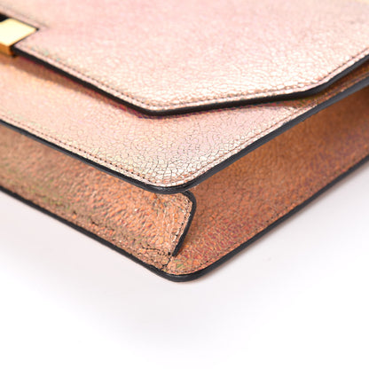 Gucci Metallic Crackled Calfskin 58 Clutch Fawn 9 of 9