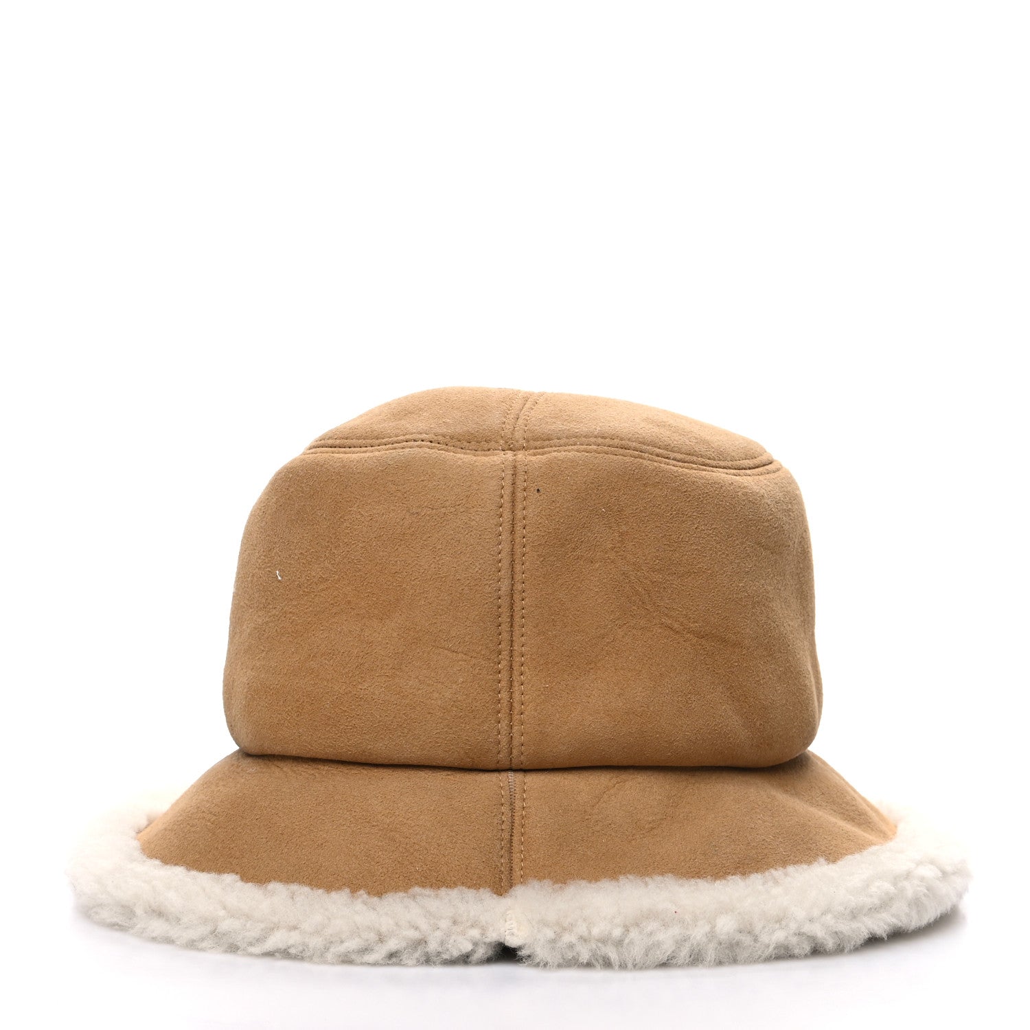 Christian Dior Suede Shearling Bucket Hat 58 Beige 4 of 8