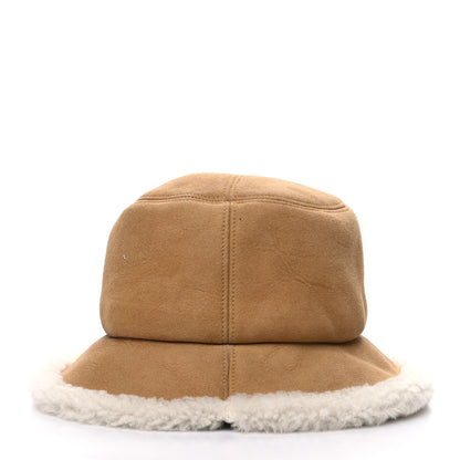 Christian Dior Suede Shearling Bucket Hat 58 Beige 4 of 8
