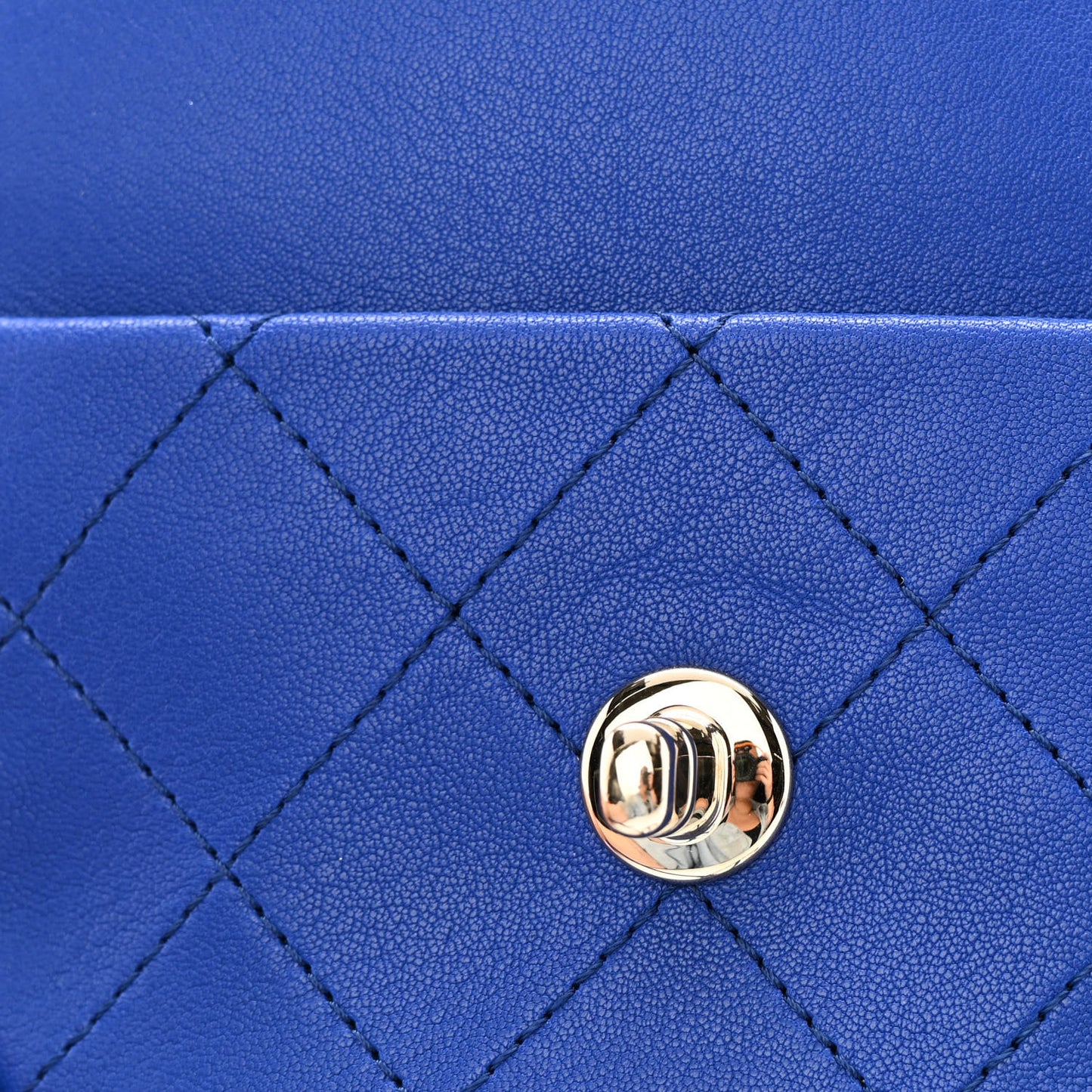 Goatskin Stitched Casual Trip Messenger Flap Royal Blue