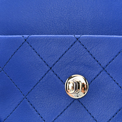 Chanel Goatskin Stitched Casual Trip Messenger Flap Royal Blue 11 of 12