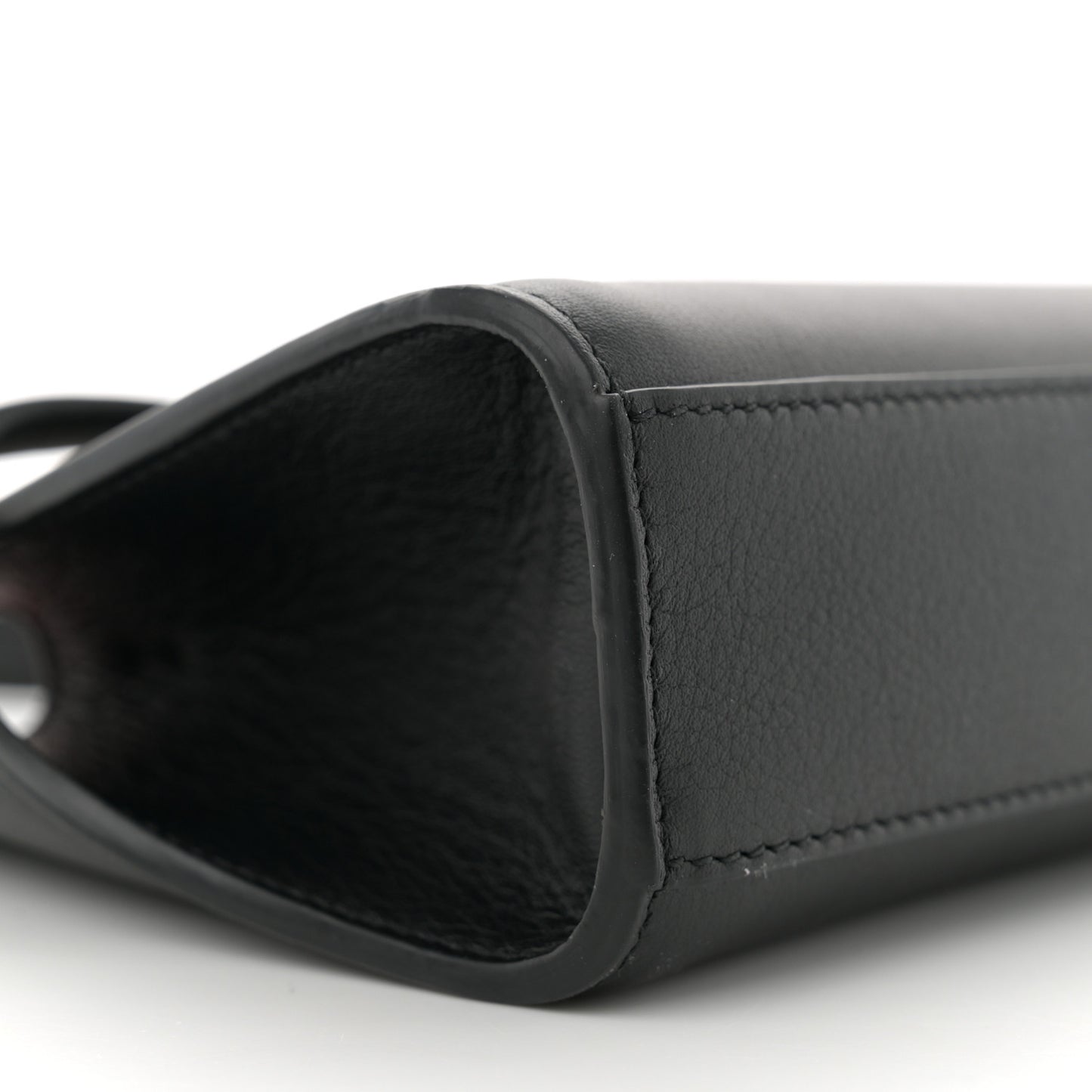 Calfskin Mini Hug Crossbody Bag Black Flame Red