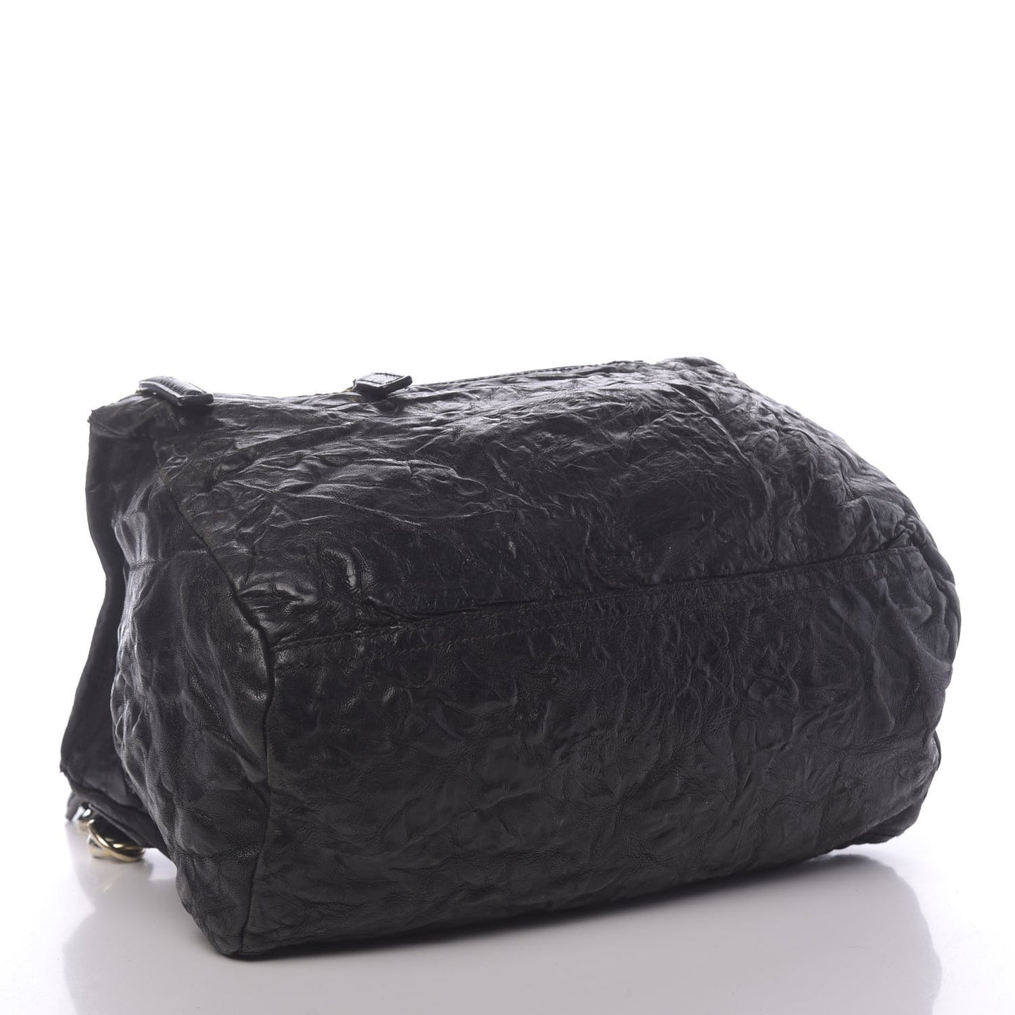 Tumbled Sheepskin Medium Pandora Bag Black