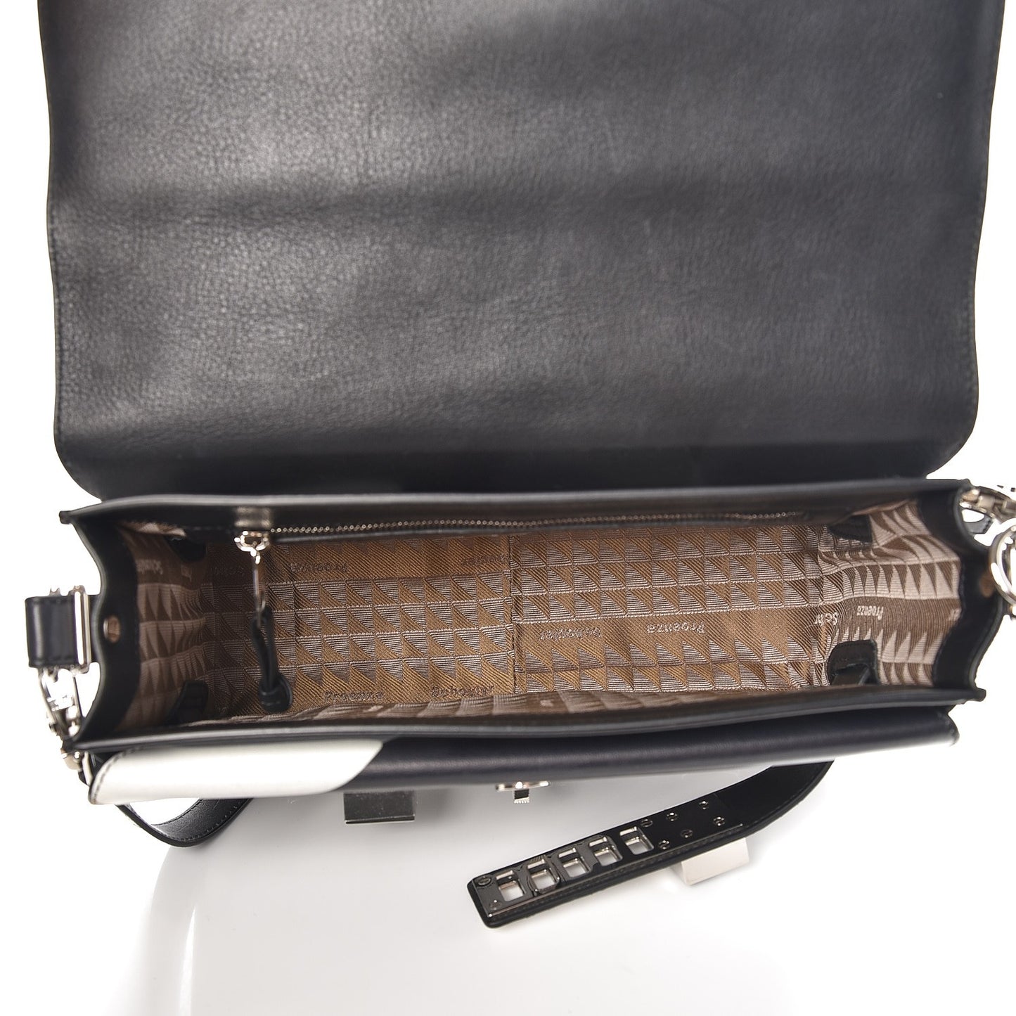 Calfskin Camouflage Print PS11 Classic Shoulder Bag Black