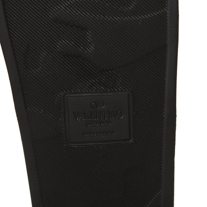 Valentino Garavani Rubber Rockstud Slide Sandals 36 Black 8 of 9