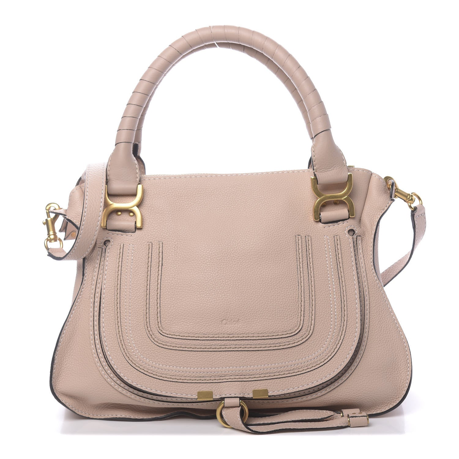Chloe Calfskin Medium Marcie Satchel Blush Nude 1 of 10