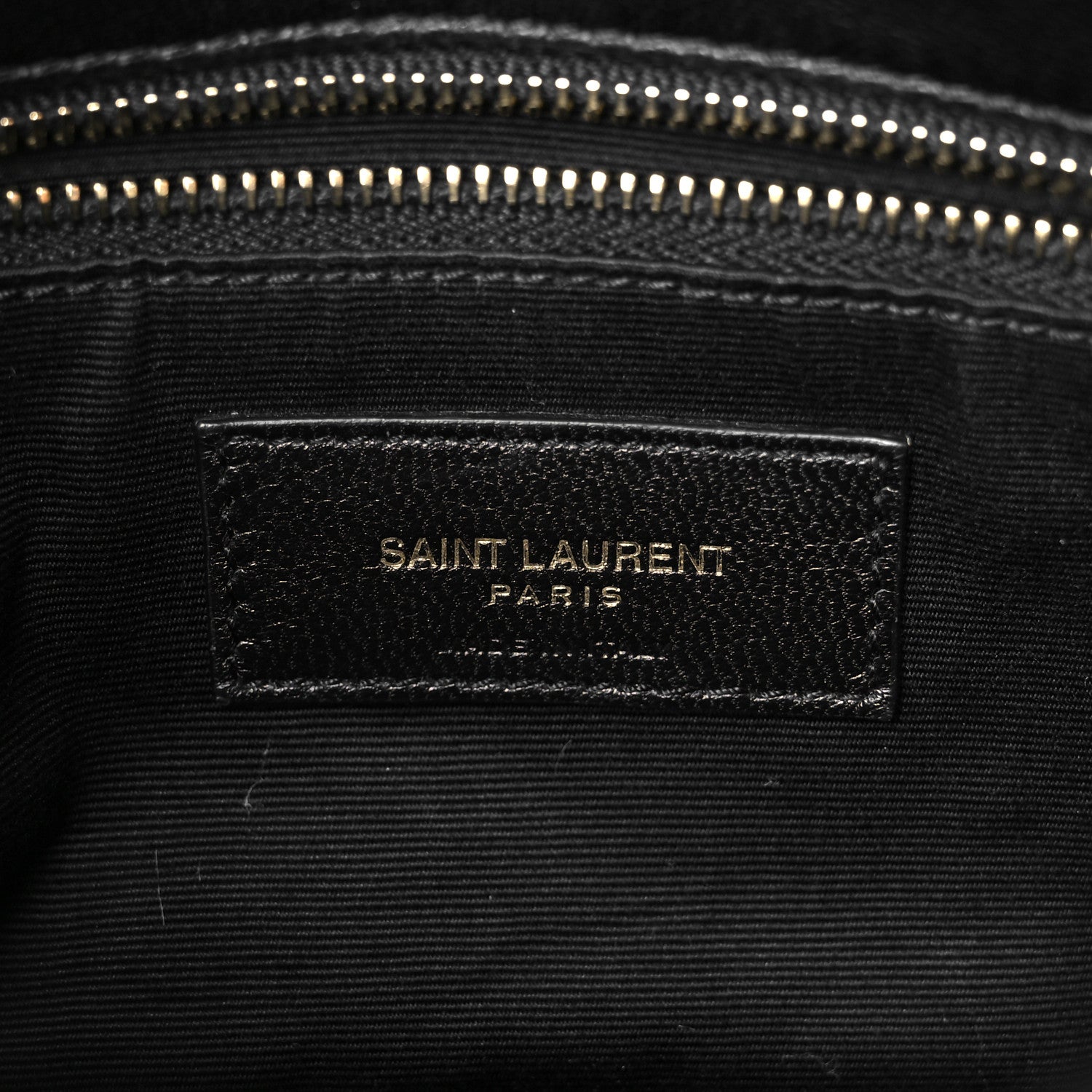 Saint Laurent Lambskin Quilted Toy Loulou Puffer Monogram Chain Satchel Black 6 of 10