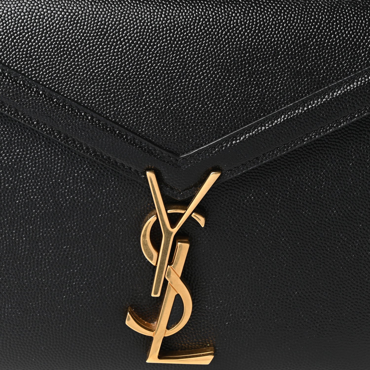 Saint Laurent Grain de Poudre Mini Classic Monogram Cassandra Top Handle Black 8 of 10