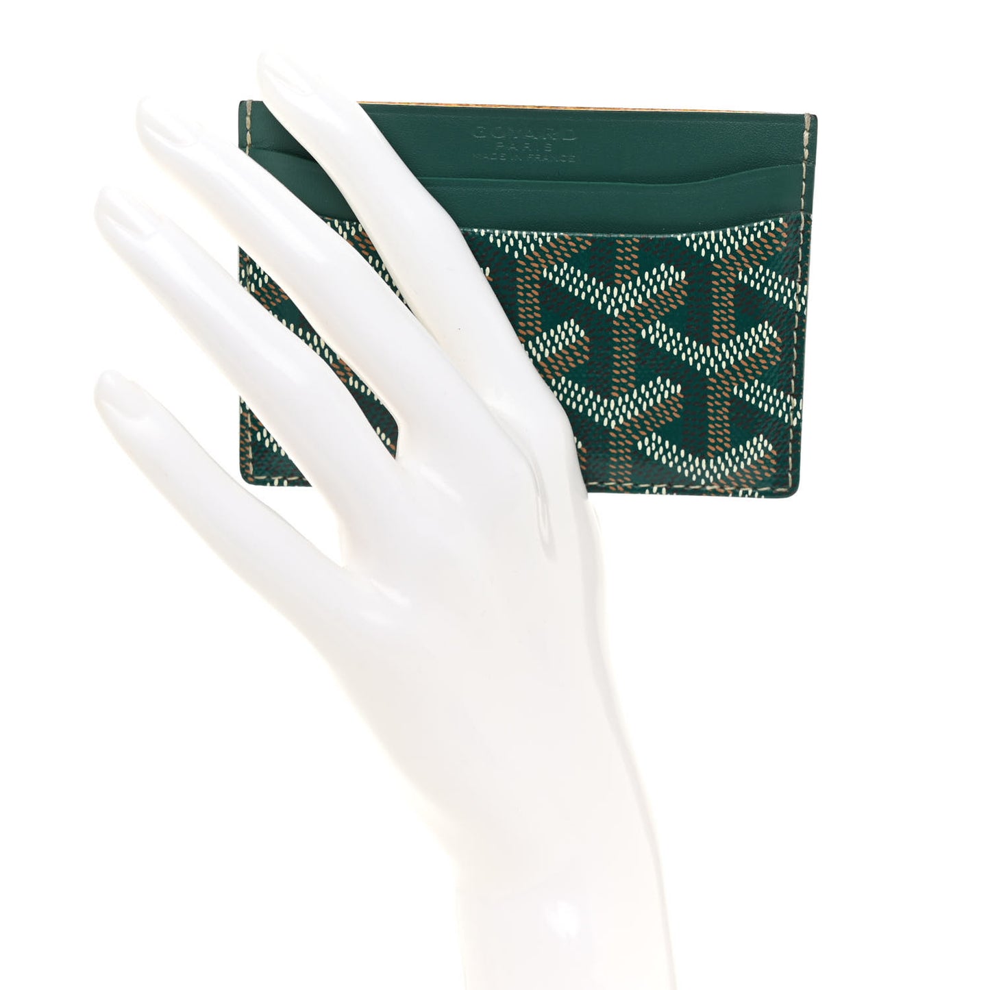 Goyardine Saint Sulpice Card Holder Green