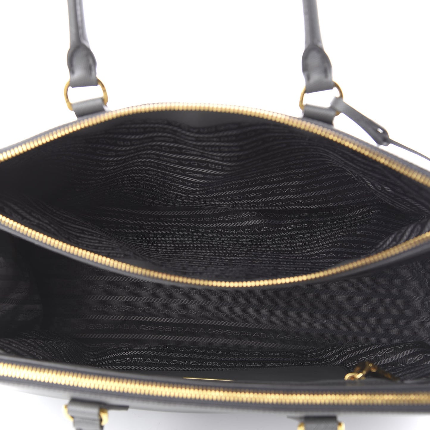 Saffiano Large Galleria Double Zip Tote Marmo