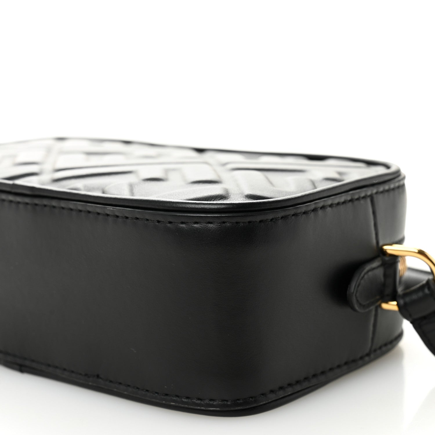 Fendi Vitello Epoque FF Embossed Camera Case Black 10 of 11