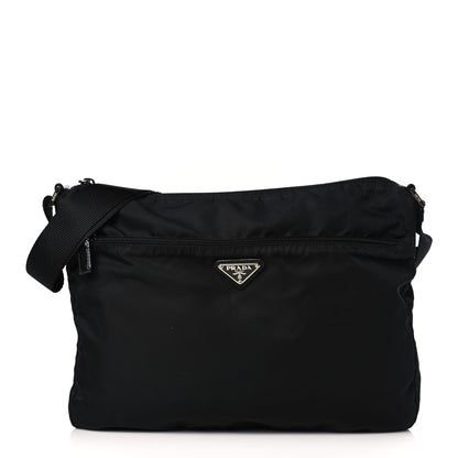 Prada Nylon Vela Messenger Bag Black 1 of 8