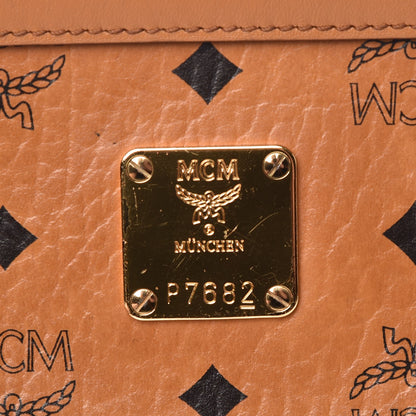 MCM Visetos Mini Pouch Cognac 8 of 17