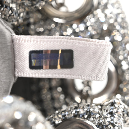 Jimmy Choo Satin Crystal Embellished Micro Bon Bon Bag Silver 6 of 9
