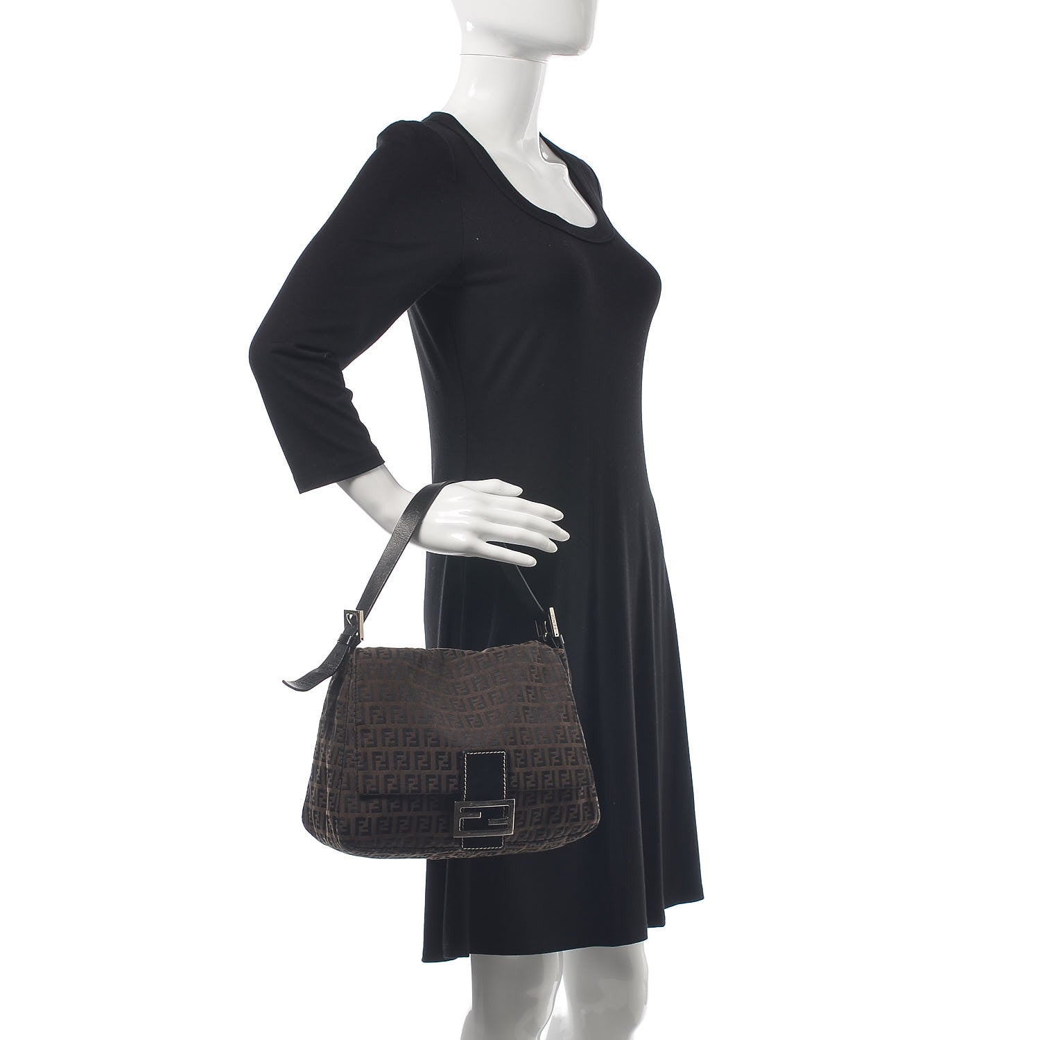 Fendi Zucchino Mama Baguette Tobacco 2 of 7