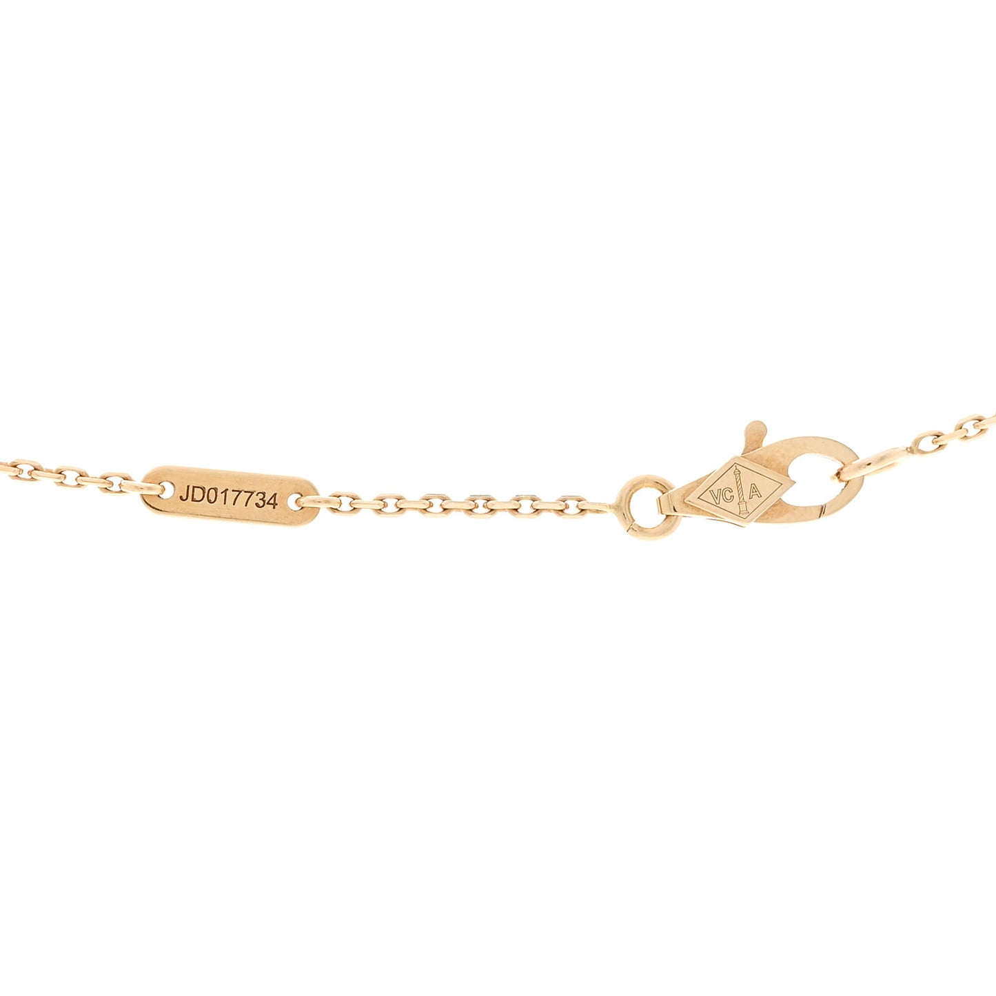 18K Yellow Gold Mother of Pearl Sweet Alhambra Butterfly Pendant Necklace