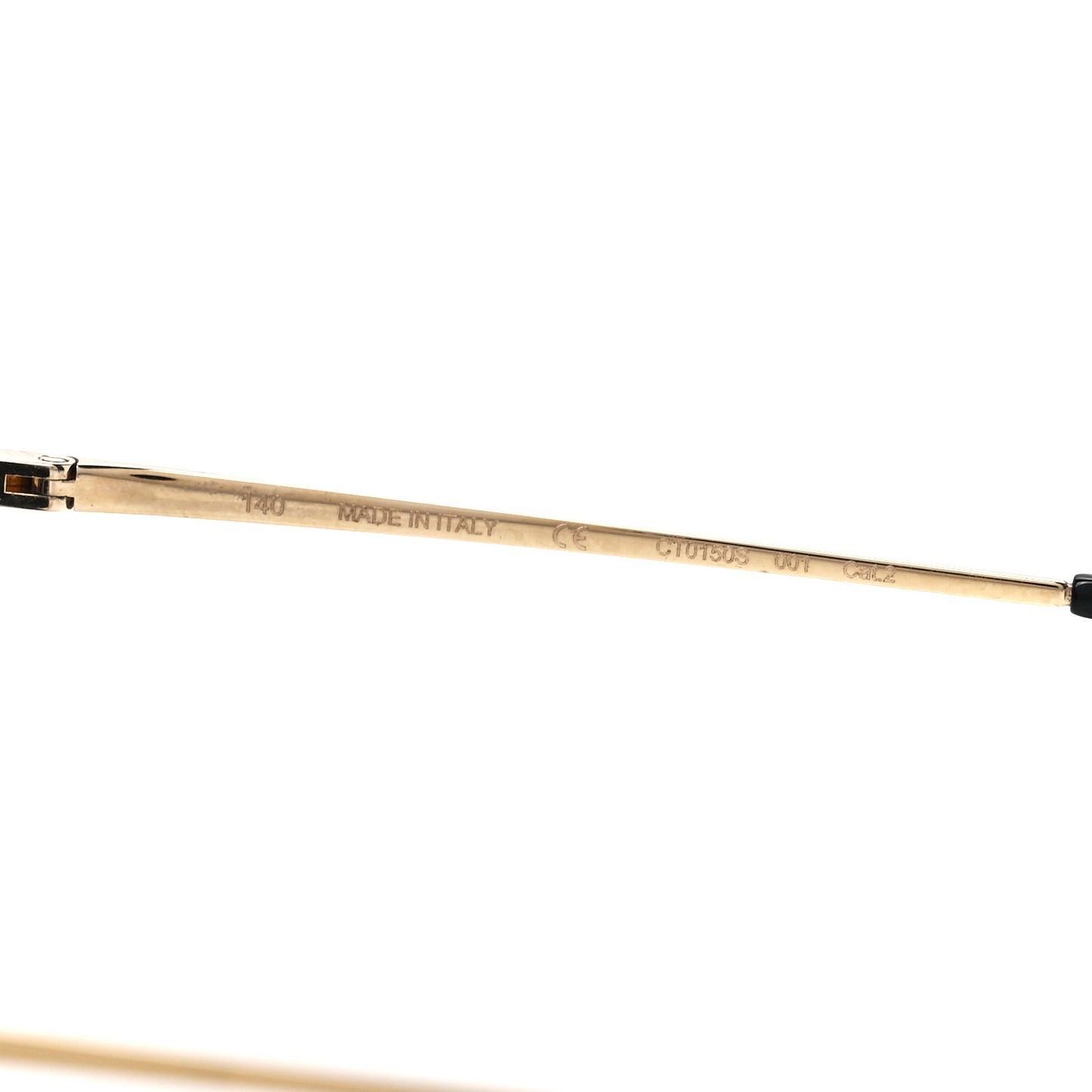 Panthere De Cartier Cat Eye Sunglasses Gold Black