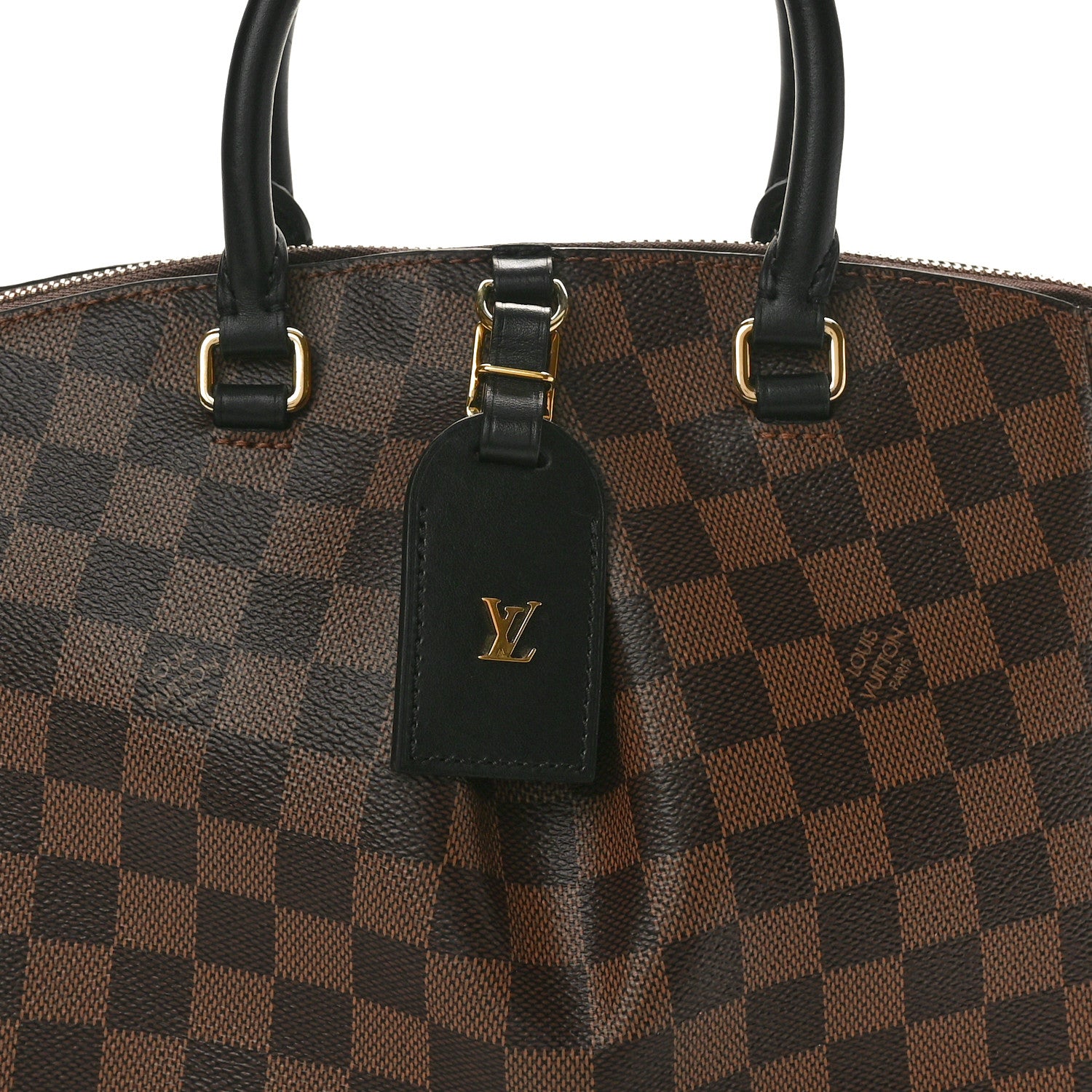 Louis Vuitton Damier Ebene Odeon Tote PM Black 7 of 9