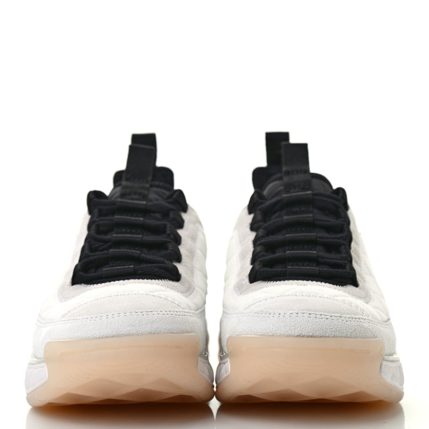 Chanel Velvet Calfskin Mixed Fibers CC Sneakers 39 Ivory Black 2 of 12