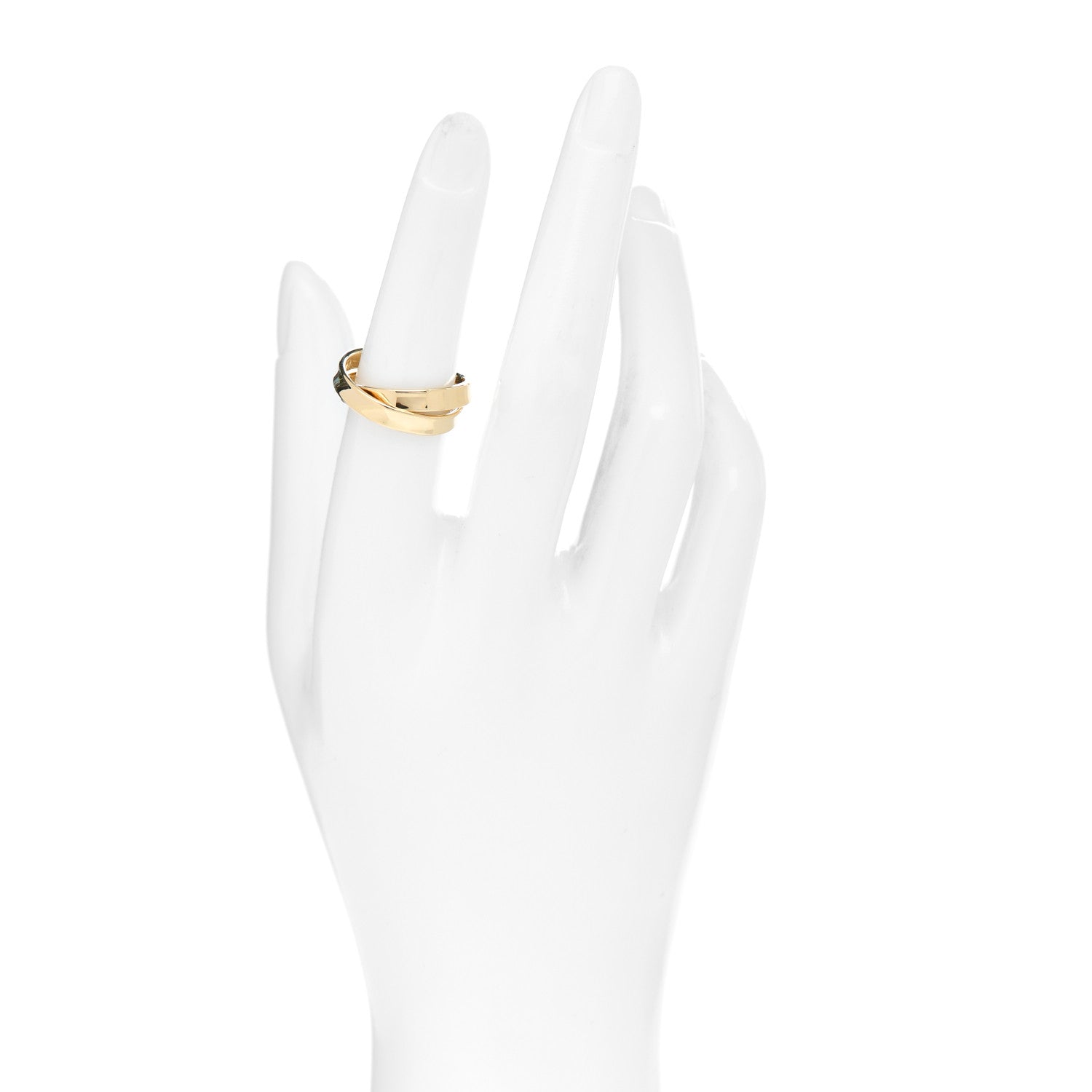 Tiffany 18K Yellow Gold 1837 Interlocking Circles Ring 50 5.5 2 of 4