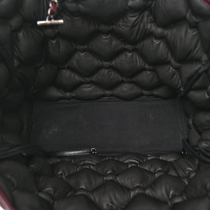 Chanel Calfskin Quilted Large Chesterfield Tote Burgundy 5 of 9