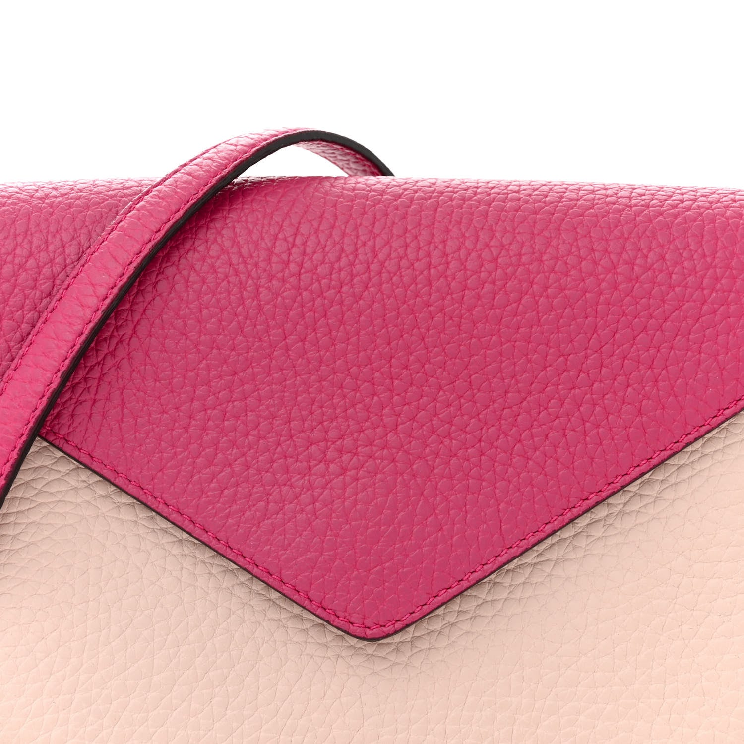 Christian Dior CHRISTIAN DIOR Bullcalf Diorissimo Promenade Envelope Pouch Fuchsia Rose Poudre 8 of 15