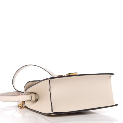 Gucci Calfskin Mini Sylvie Top Handle Bag White 4 of 12