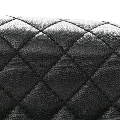 Chanel Caviar Quilted Small Coco Handle Flap Black 12 of 21