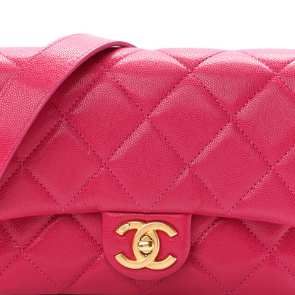 Chanel Caviar Quilted Small Twist Your Buttons Flap Fuchsia 8 of 11