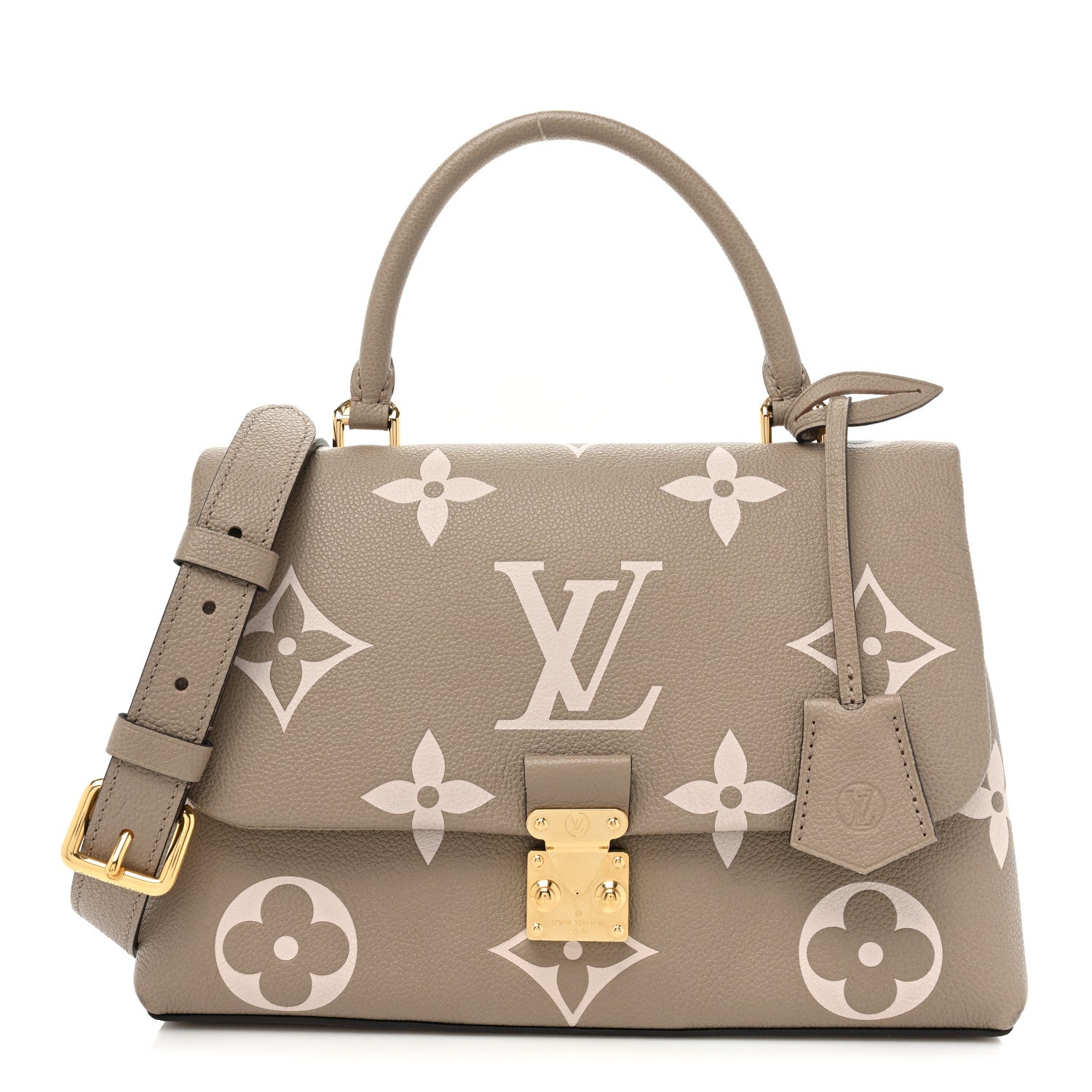 Louis Vuitton Empreinte Monogram Giant Madeleine MM Dove Grey Beige 1 of 15