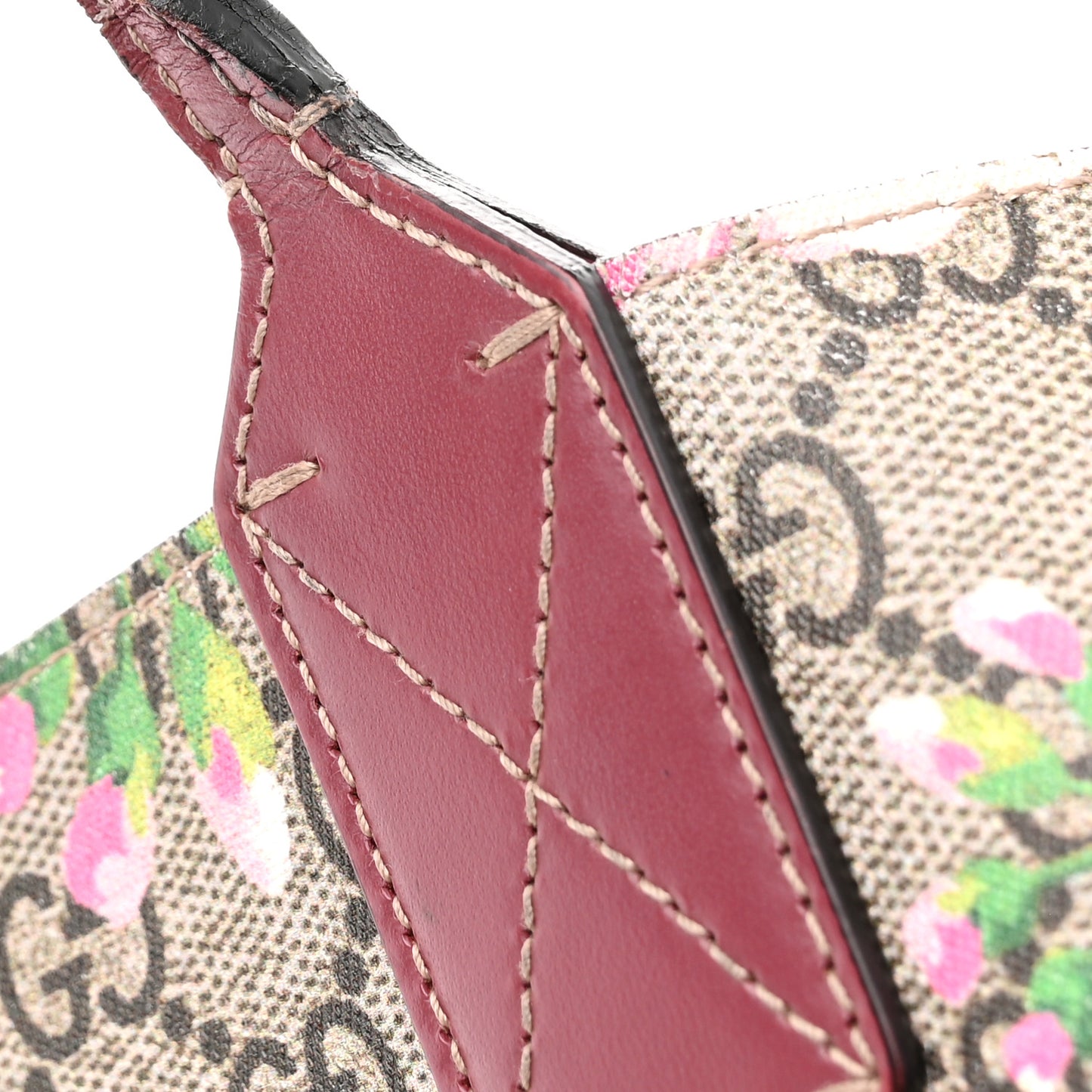 GG Supreme Monogram Blooms Small Reversible Tote Beige Multicolor Dry Rose