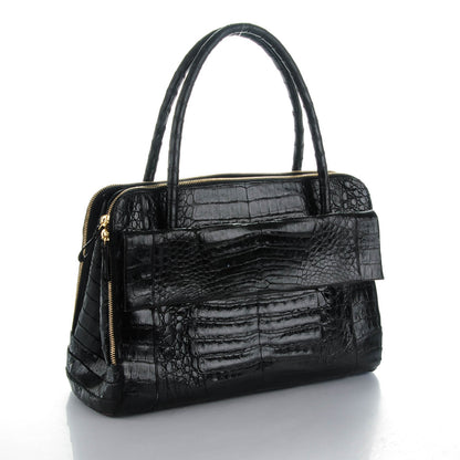 Nancy Gonzalez Crocodile Top Handle Bag Black 3 of 9