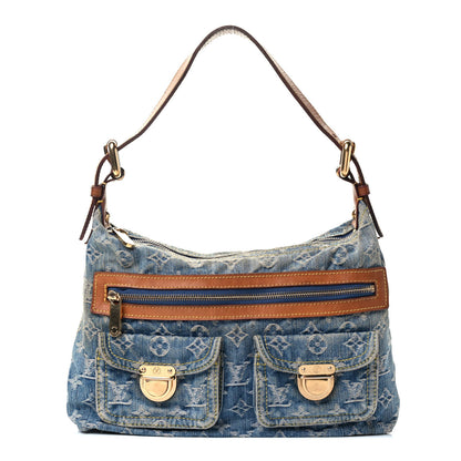 Louis Vuitton Monogram Denim Baggy PM Blue 1 of 4