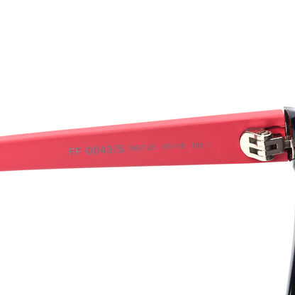 Fendi Acetate Sunglasses FF 0043/S Black Red 7 of 7